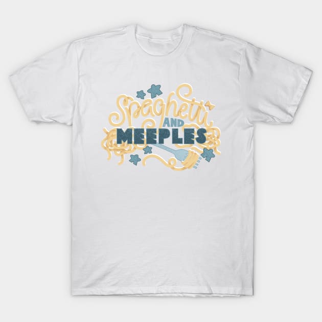 Spaghetti and Meeples T-Shirt by polliadesign